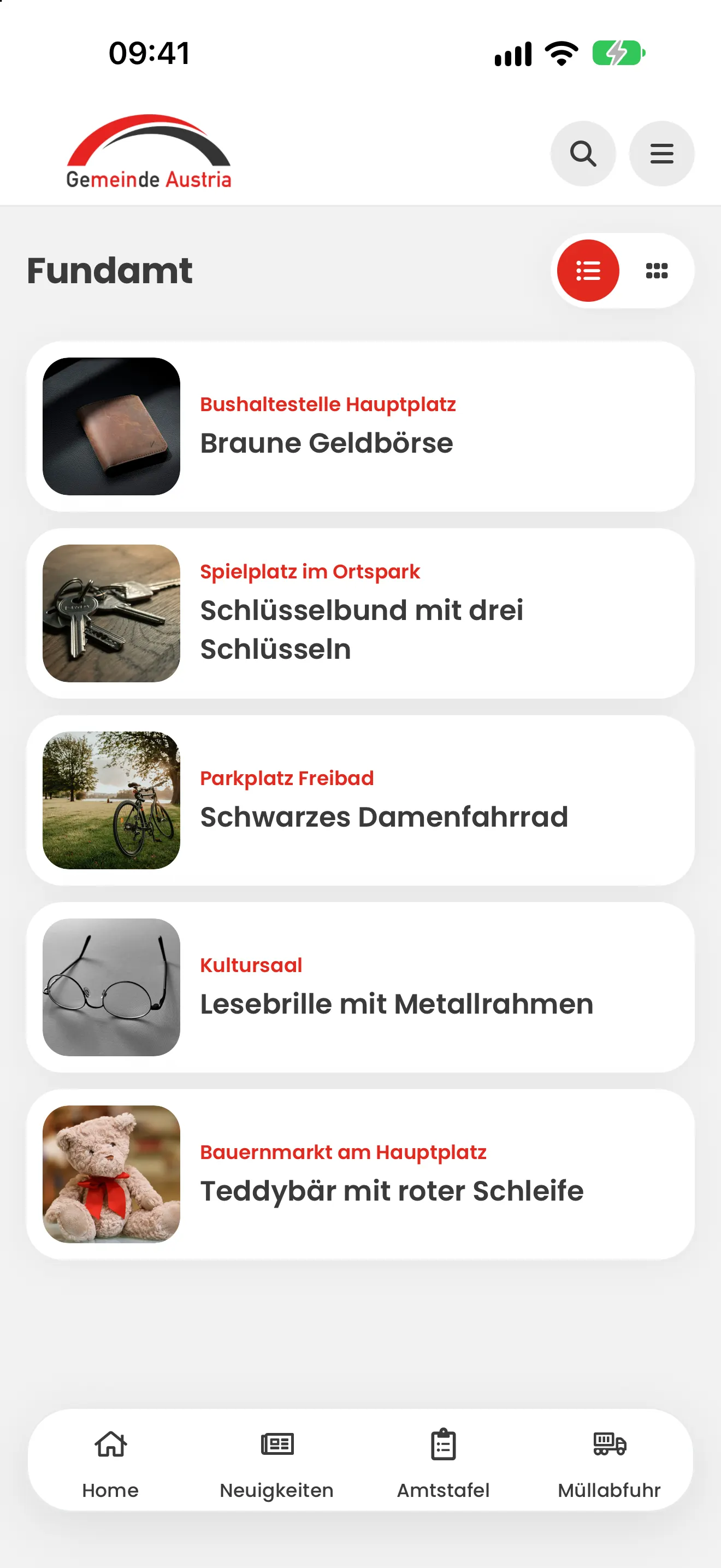 Gemeinde Austria App: Fundamt